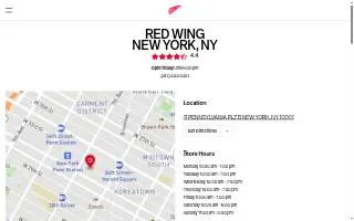 Red Wing - New York website