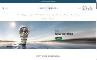 Hale's Jewelers website