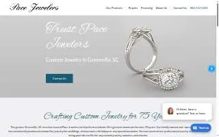 Pace Jewelers Inc. website