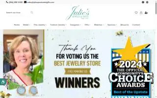 Julie's Jewels & Gifts Inc website