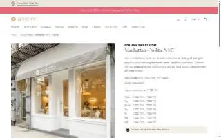gorjana of New York website