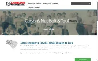Carson's Nut-Bolt & Tool Co website