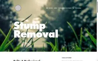 Down to Earth Stump Grinding and Tree Care website