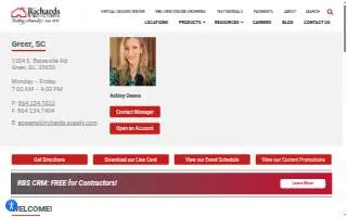 Richards Building Supply of Greer website
