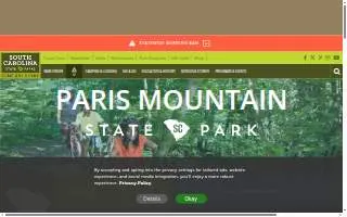 Paris Mountain State Park Campground website