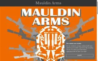 Mauldin Arms website