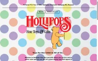Hollipops Fine Toys & Gifts website