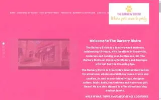 The Barkery Bistro, Pet Bakery & Grooming Salon website