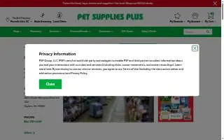 Pet Supplies Plus Taylors website