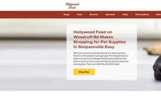 Hollywood Feed of Simpsonville website