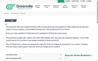 Greenville Technical College Bookstore at Barton Campus