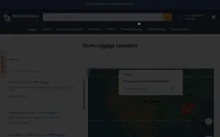 TOURO Luggage website