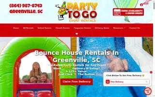 Party To Go of Greenville website