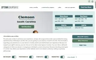 Uptown Cheapskate Clemson website