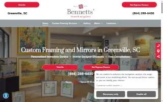 Bennetts' Frame & Art Gallery website