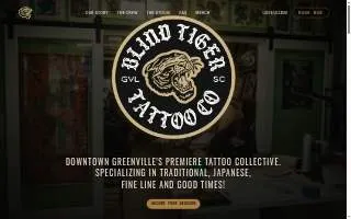 Blind Tiger Tattoo Co website