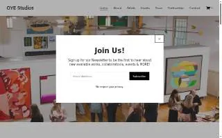 Oye Studios website