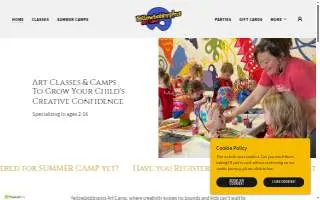 Yellowbobbypins Art Camp website