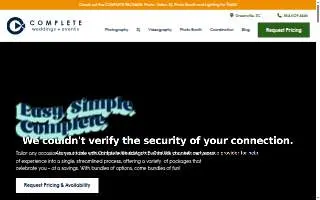 Complete Weddings + Events of Greenville website