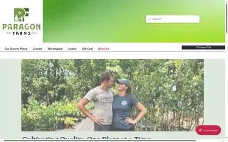 Paragon Farms Plant Nursery website