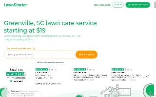 LawnStarter Lawn Care Service of Greenville website