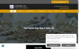 American Pawn Exchange website