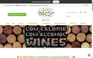 The Corkery Wine & Spirits website