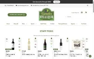 Carmelo's Wine and Liquor website