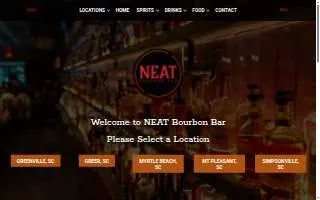 Neat Bourbon Bar website