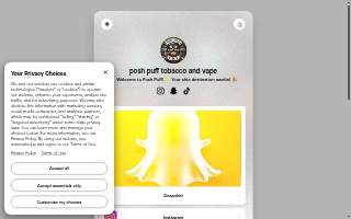 Posh Puff Tobacco and Vape