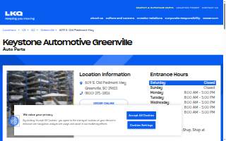 Keystone Automotive - Greenville