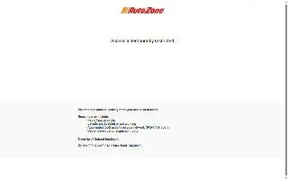 AutoZone Auto Parts of Mauldin website