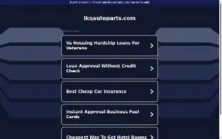 Lkq auto parts website
