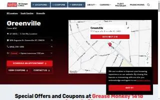 Grease Monkey of Greenville website