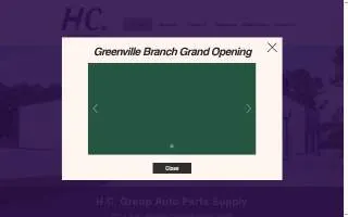 HC Group Auto Parts Supply LLC - Greenville website