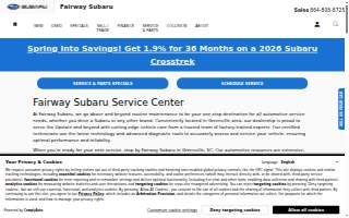 Fairway Subaru Service Center