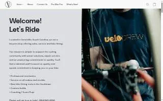 Velo Valets website