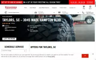 Firestone Complete Auto Care of Taylors website