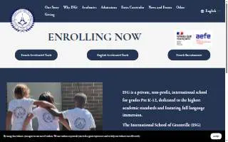 The International School of Greenville website