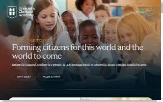 Greenville Classical Academy website