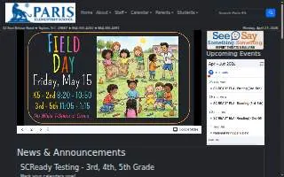 Paris Elementary School website