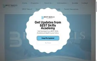 BEST Skills Academy website