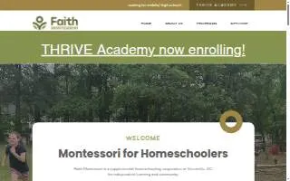 Faith Montessori Community - Homeschool Hybrid website