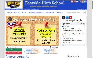 Eastside High School website