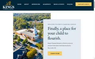 King's Classical School website