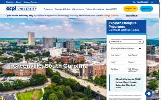 ECPI University of Greenville website