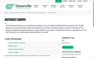 Greenville Technical College - Northwest Campus website