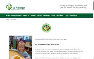 St Matthew UMC Preschool website