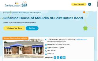 Sunshine House of Mauldin at East Butler Road