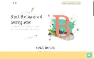 Bumble Bee Daycare And Learning Center website